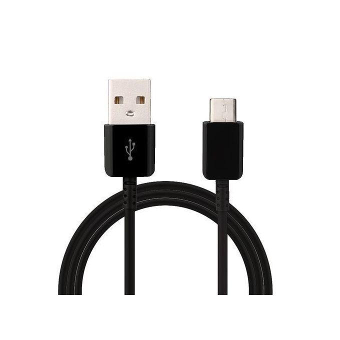 Samsung Galaxy S10, S8, S9, Note 8, A3, A5, A7 Type C USB-C Cable Black.