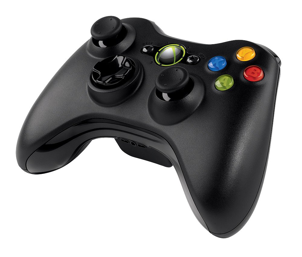 Microsoft XBOX 360 Wireless Joystick Pad controller - BLACK