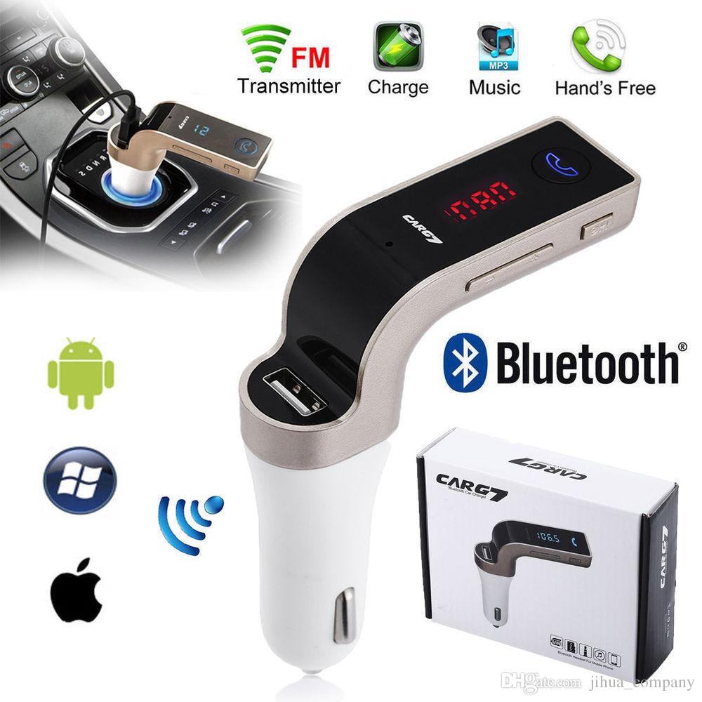 Car G7 Car Modulator Bluetooth Charger Mp3 Player, TF CARD, AUX,