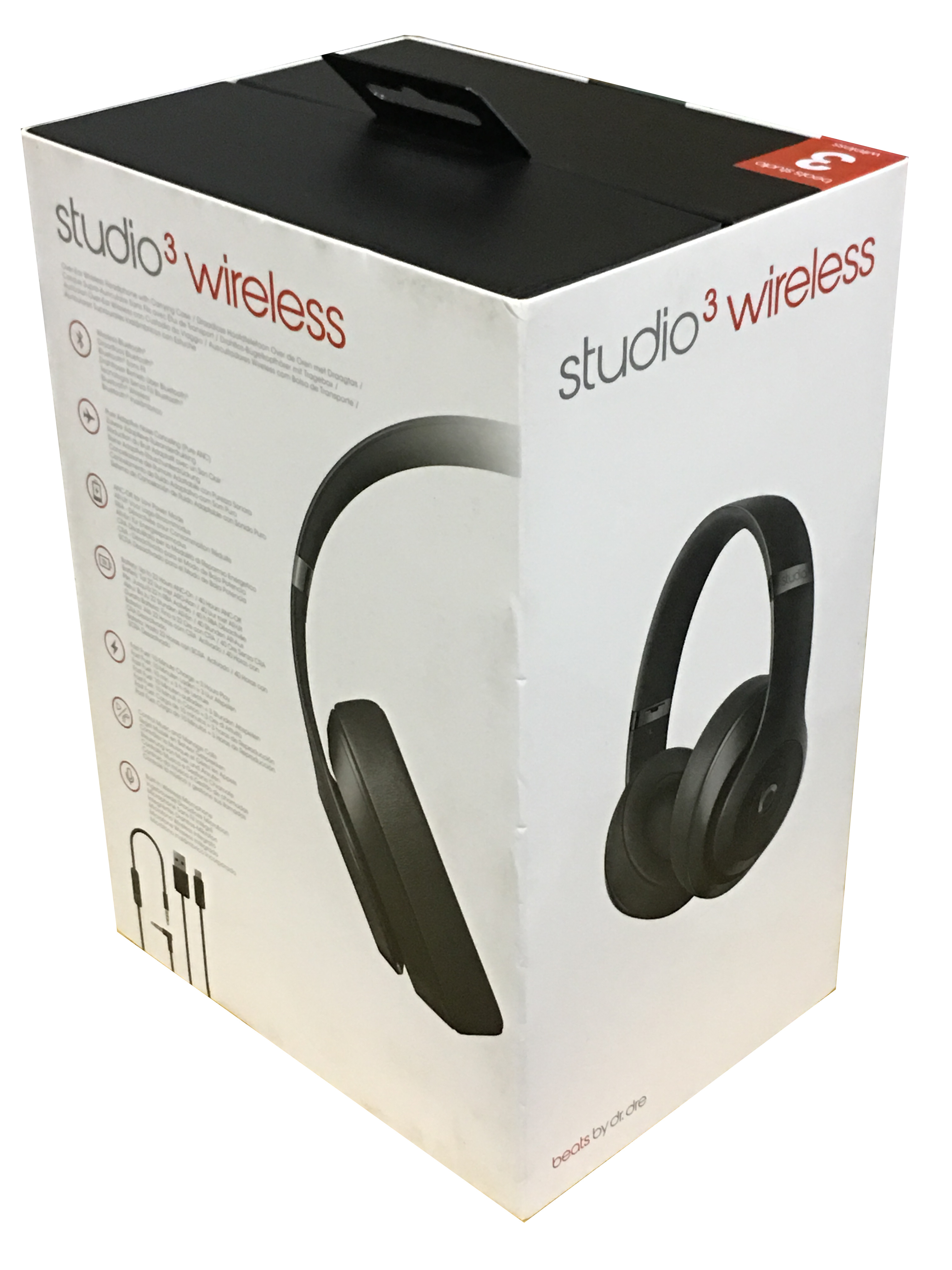 Beats by Dr. Dre Studio3 Over-Ear Noise Cancelling Bluetooth Headphones - Black