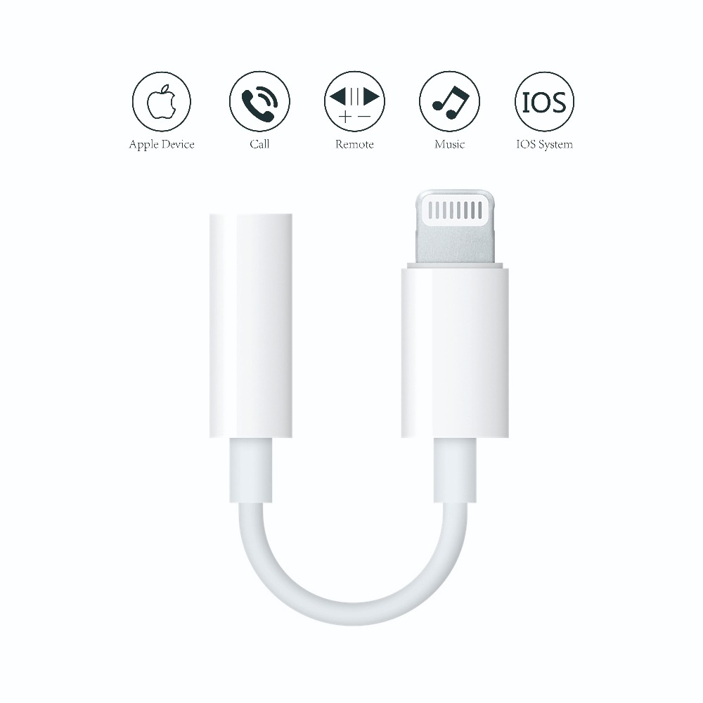 Lightning to headphone jack 3.5mm for Iphone
