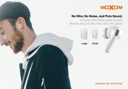 MOXOM MX-WL01 Pro Wireless Bluetooth Airpods 3D Stereo sound Earbuds Headphones