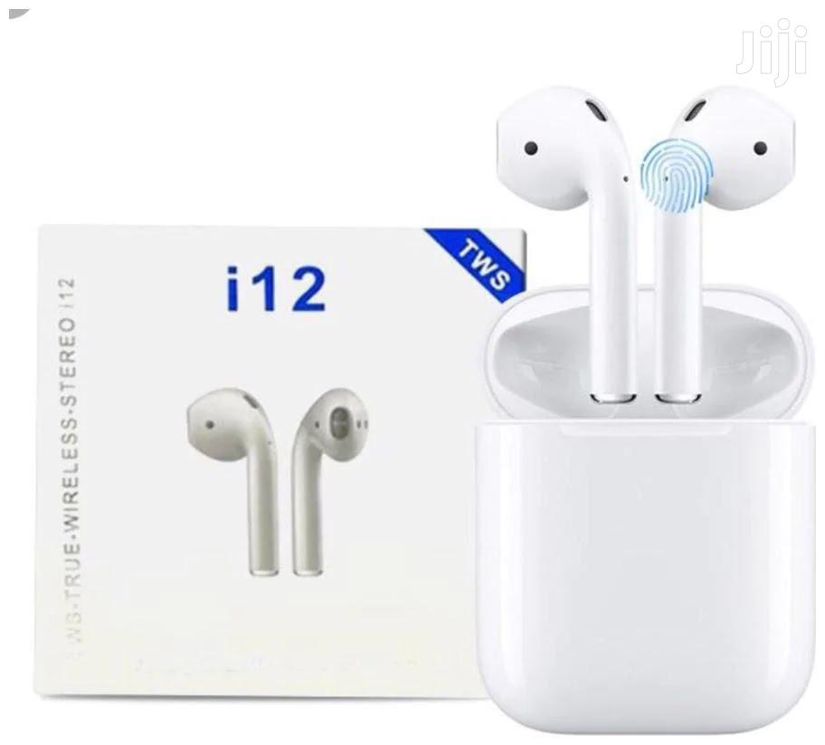 i12 TWS Bluetooth 5.0 Headset Sweatproof Sports Touch Earbuds