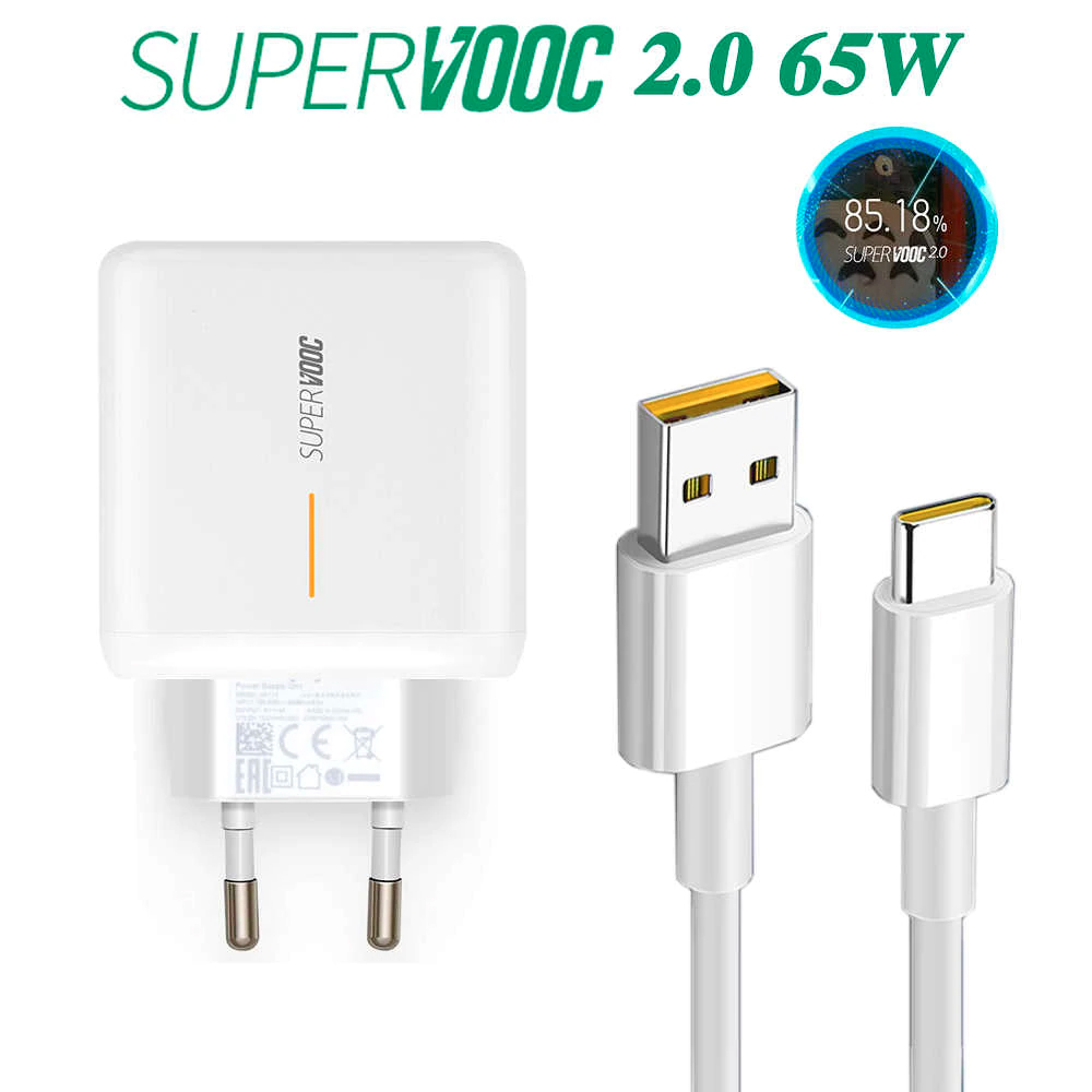 OPPO 65W SUPER VOOC charger X2 Pro RX17Pro Find X USB C