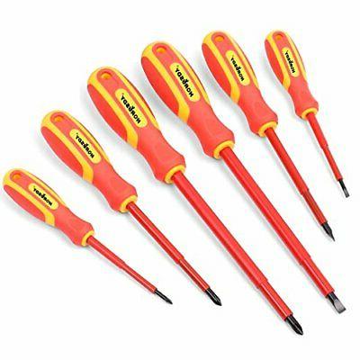 6 PCS 1000v Insulated Magnet Tip Electrician screwdriver Set