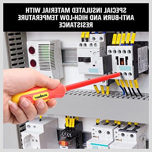 6 PCS 1000v Insulated Magnet Tip Electrician screwdriver Set