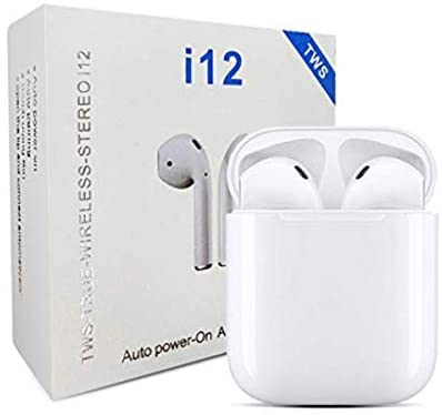 i12 TWS Bluetooth 5.0 Headset Sweatproof Sports Touch Earbuds