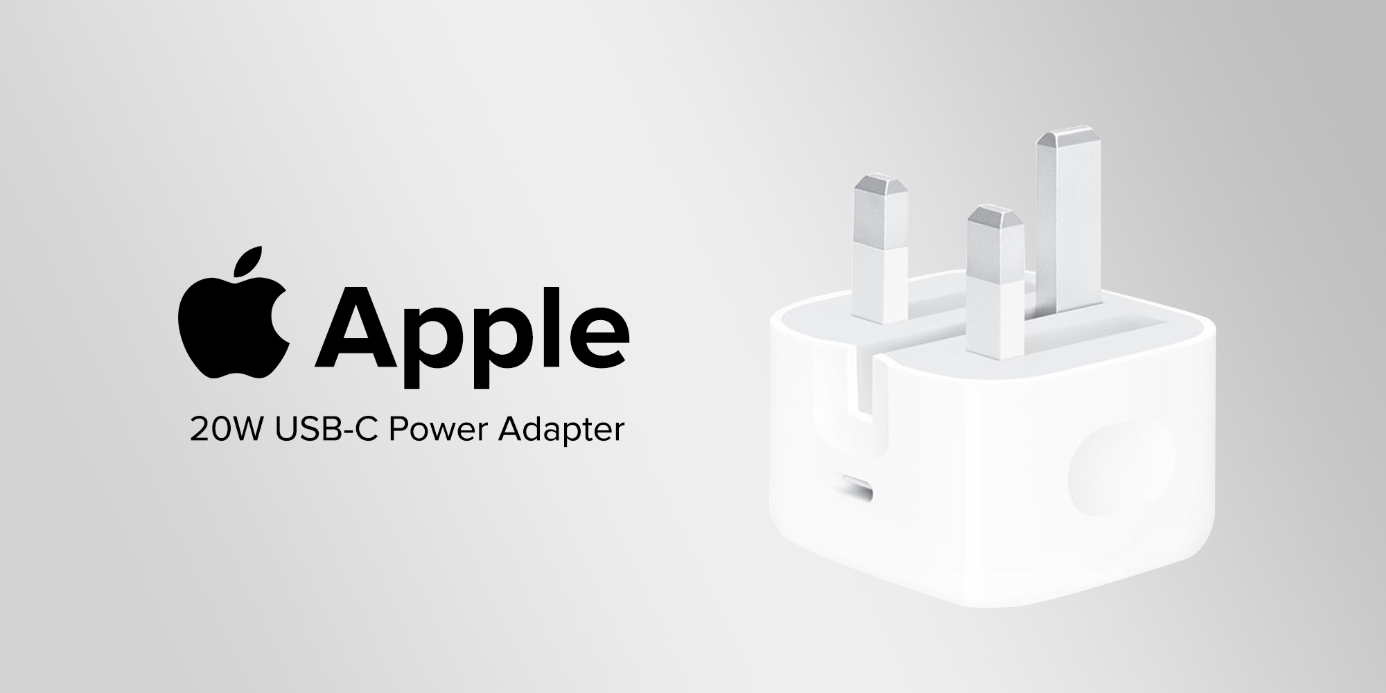 Apple 20W USB-C power adapter with charging cable
