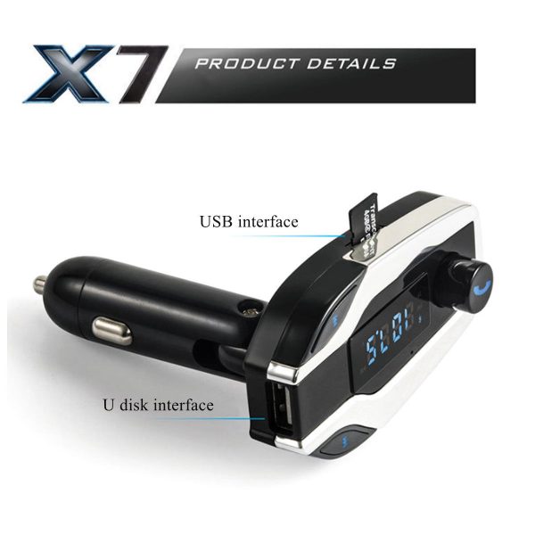 X7 Bluetooth Car Kit MP3 Player FM Transmitter MODULATOR