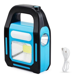 WORK LIGHT FOR OUTDOOR WITH 3 MODES SOLAR LANTERN BLUE