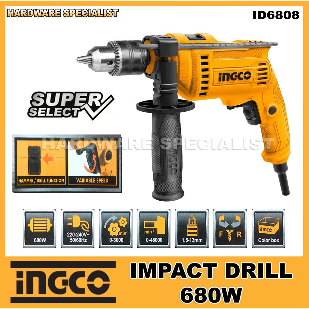 INGCO Impact Drill 680W ID6808 Super Product