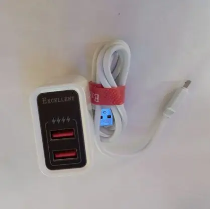 EXCELLENT 4X 2 USB port Fast Charger for smartphone