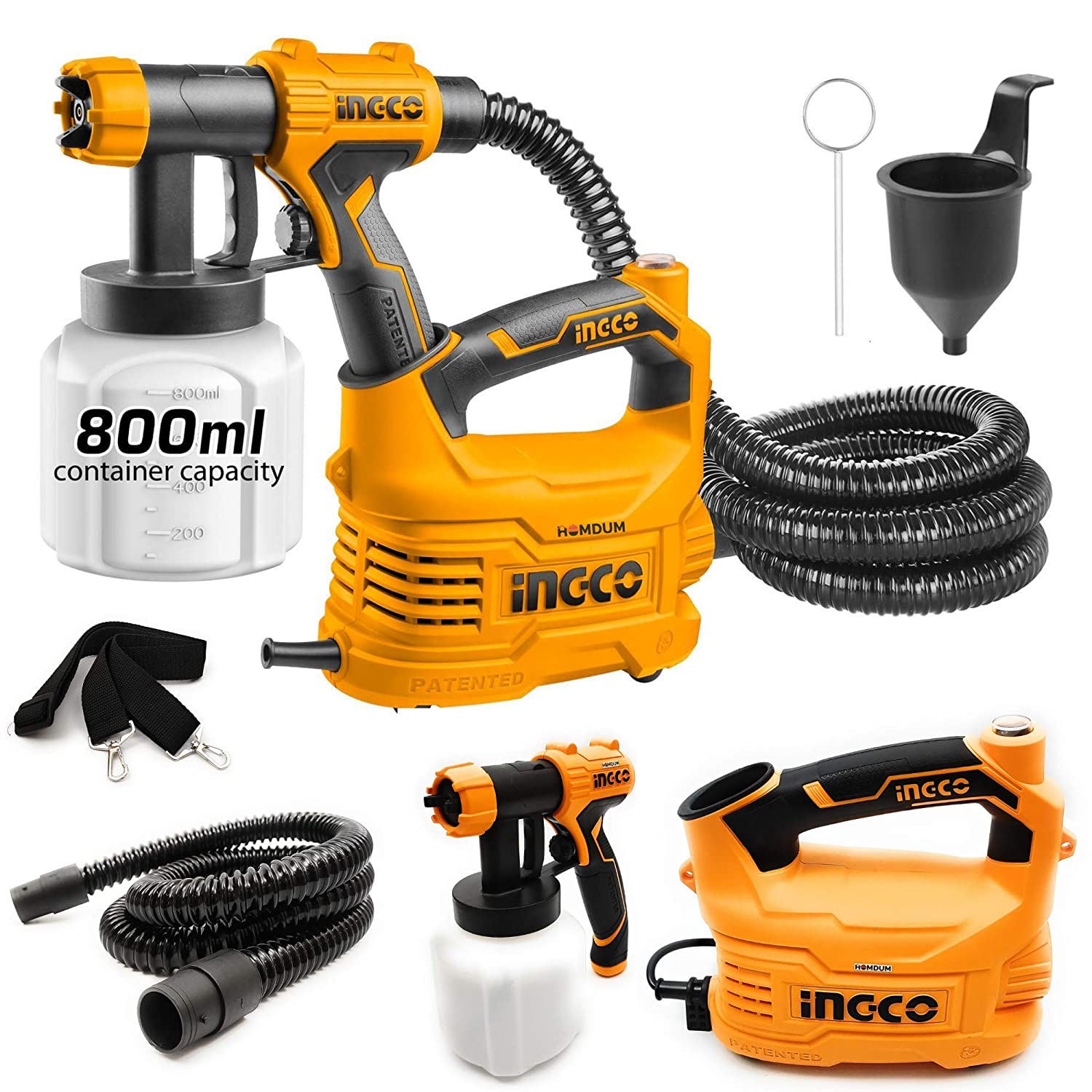 INGCO 550W Electric HVLP Paint Sprayer Gun  Portable Spray Machine