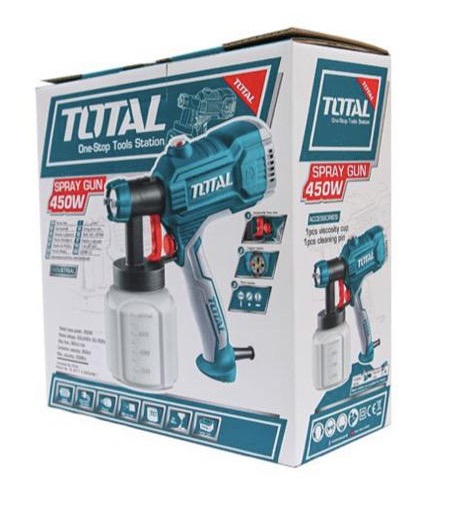 TOTAL 450W INDUSTRIAL ELECTRIC PAINT SPRAY GUN