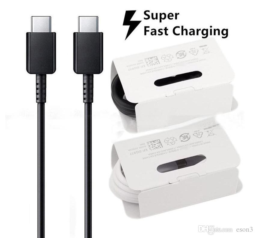 Samsung USB C To Type C Cable USB 3.1 Super Fast Charging Dual Type C CABLE For Galaxy Note 10 P