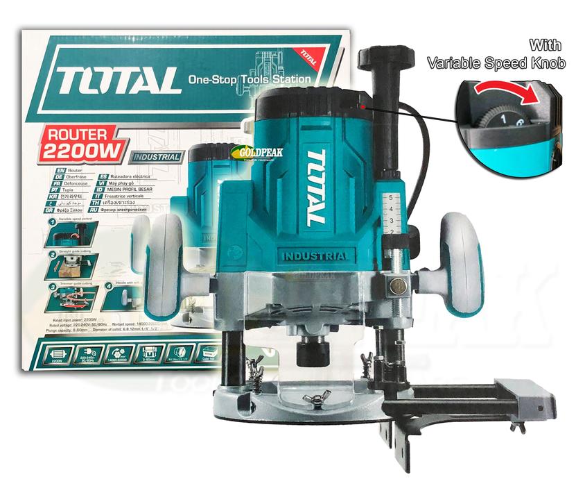 Total TR111226 Plunge Router (2200W)