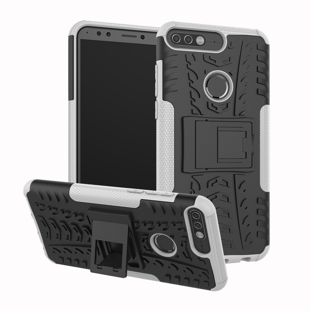 [Kind] Huawei Y7 Prime (2018) Case Shockproof with Kickstand TPU PC Phone Case Covers