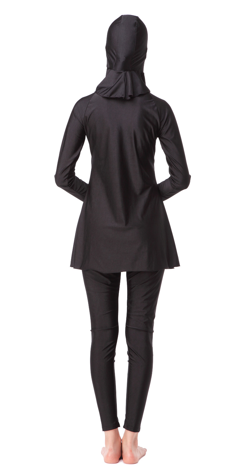 Women&apos;s Islamic swimsuit lady&apos;s a three-piece suit consists of cap, jacket and pant woman&apos;s swimwear