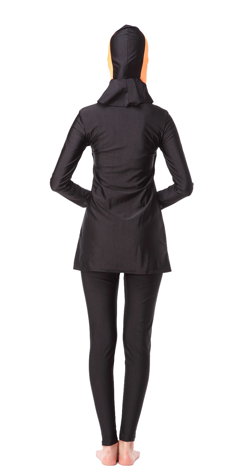 Women&apos;s Muslim swimsuit lady&apos;s a three-piece suit consists of cap, jacket and pant woman&apos;s swimwear