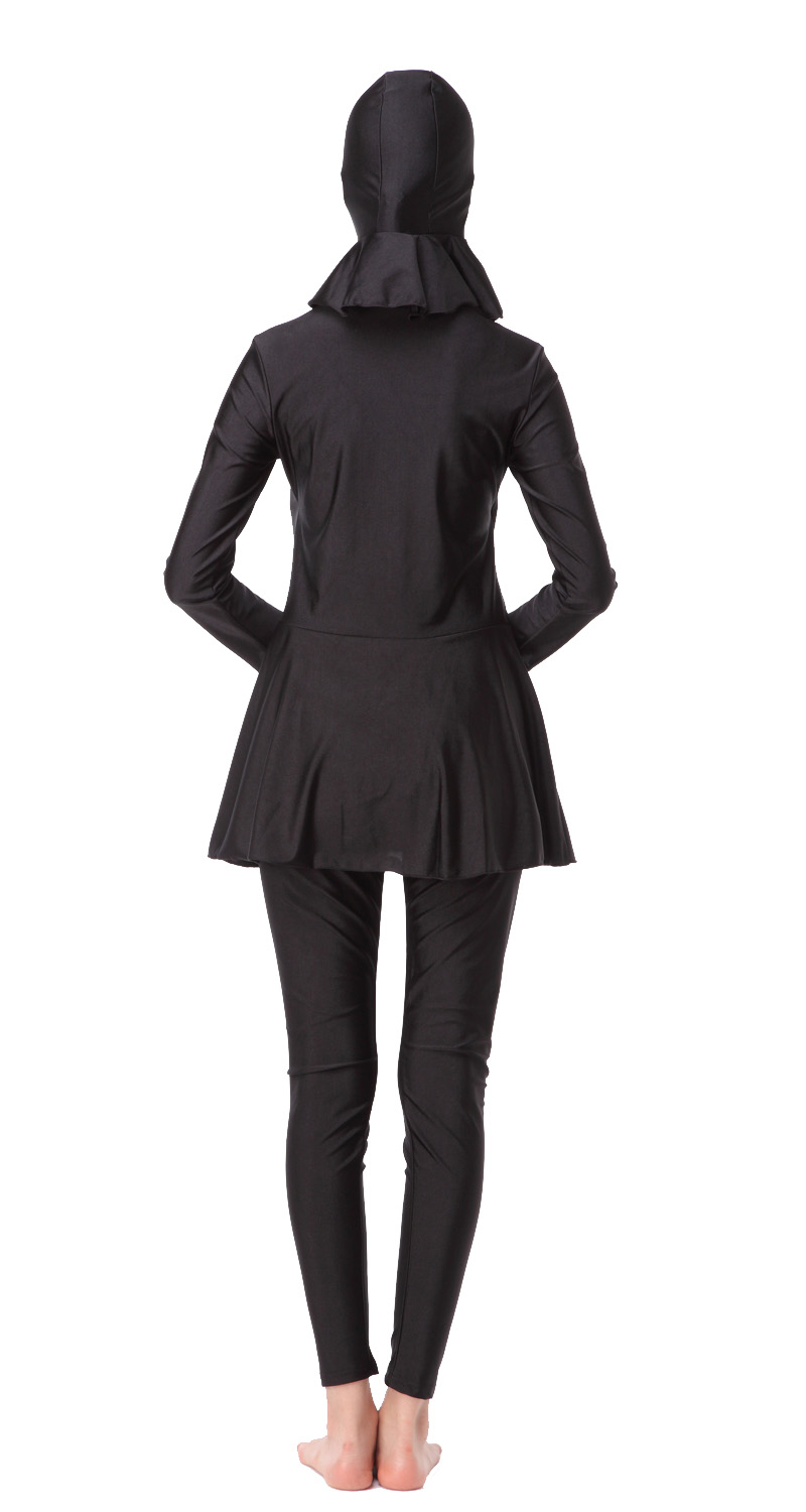 Women&apos;s Muslim swimsuit lady&apos;s a three-piece suit consists of cap, jacket and pant woman&apos;s swimwear
