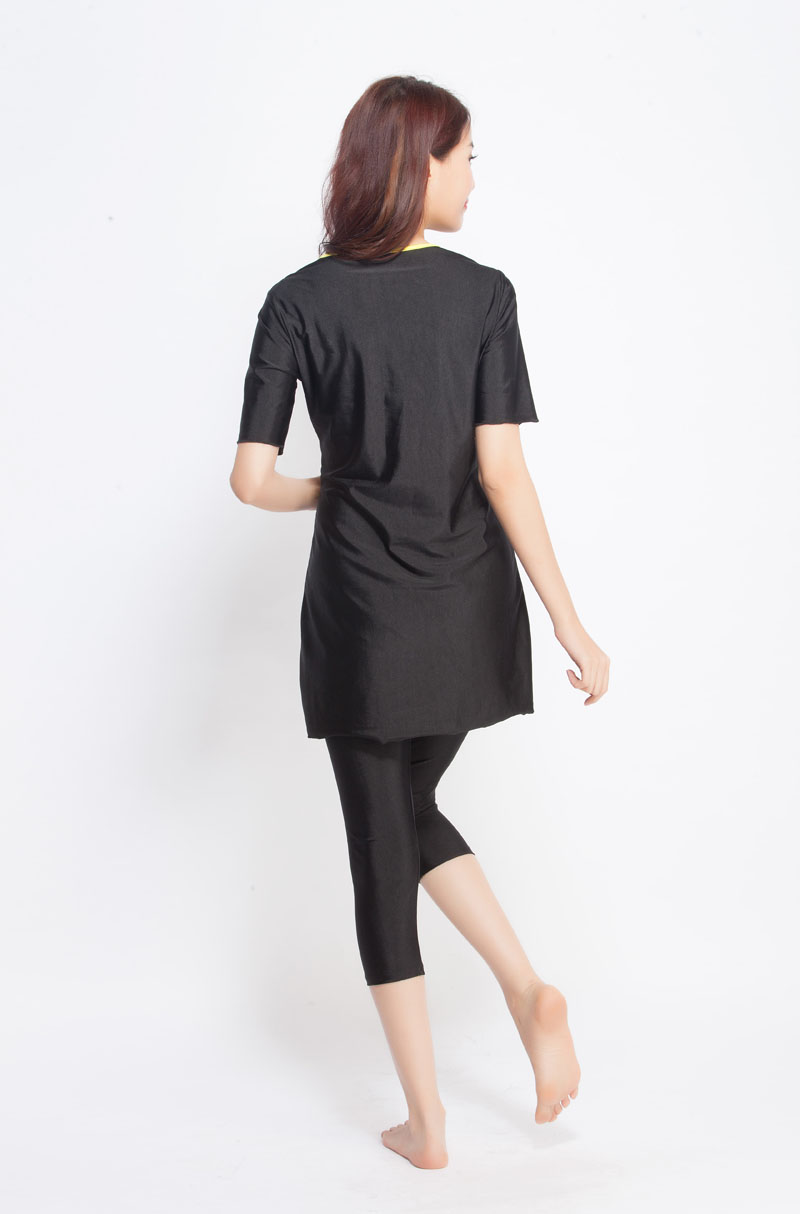 Women&apos;s Islamic Muslim swimsuit lady&apos;s a two-piece suit consists of jacket and pant woman&apos;s swimwear