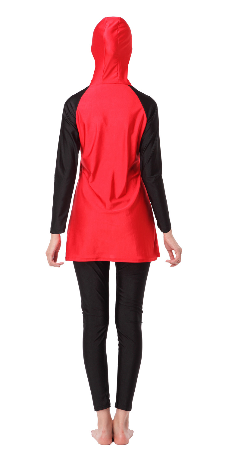 Women&apos;s Muslim swimsuit lady&apos;s A two-piece suit consists of cap and jacket together woman&apos;s swimwear