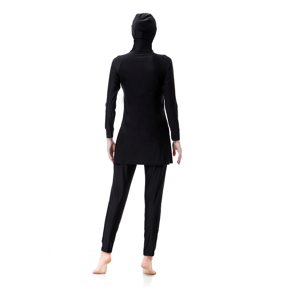 Women&apos;s Muslim swimsuit lady&apos;s a three-piece suit consists of cap and coat together, pant
