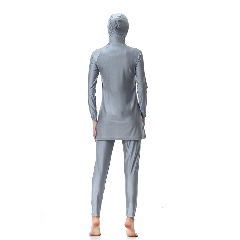 Women&apos;s Muslim swimsuit lady&apos;s a three-piece suit consists of cap and coat together, pant