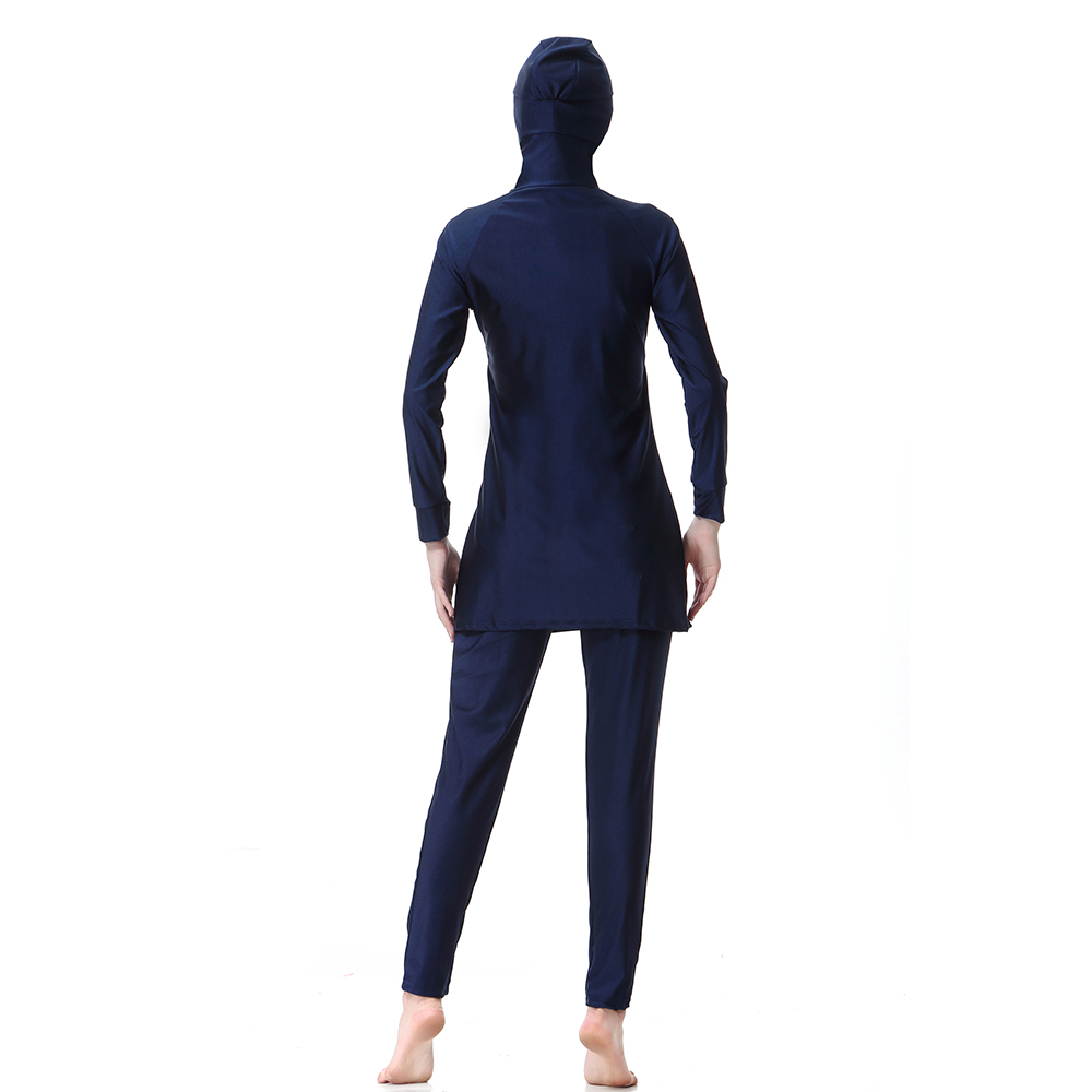 Women&apos;s Muslim swimsuit lady&apos;s a three-piece suit consists of cap and coat together, pant