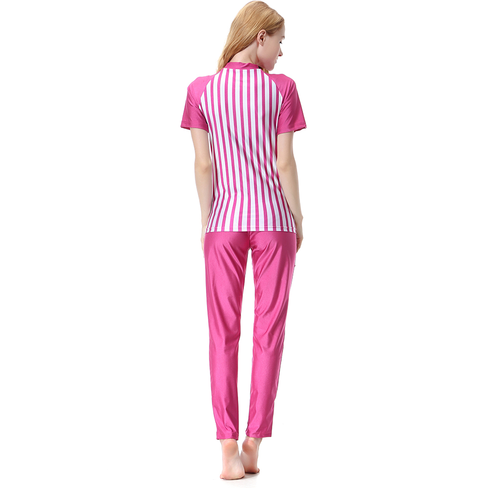 Women's Muslim swimsuit lady's a three-piece suit consists of cap, coat and pant woman's swimwear