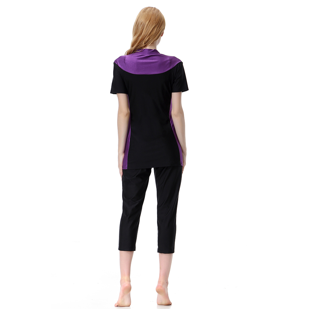 Women&apos;s Islamic swimsuit lady&apos;s a three-piece suit consists of cap, coat and pant woman&apos;s swimwear
