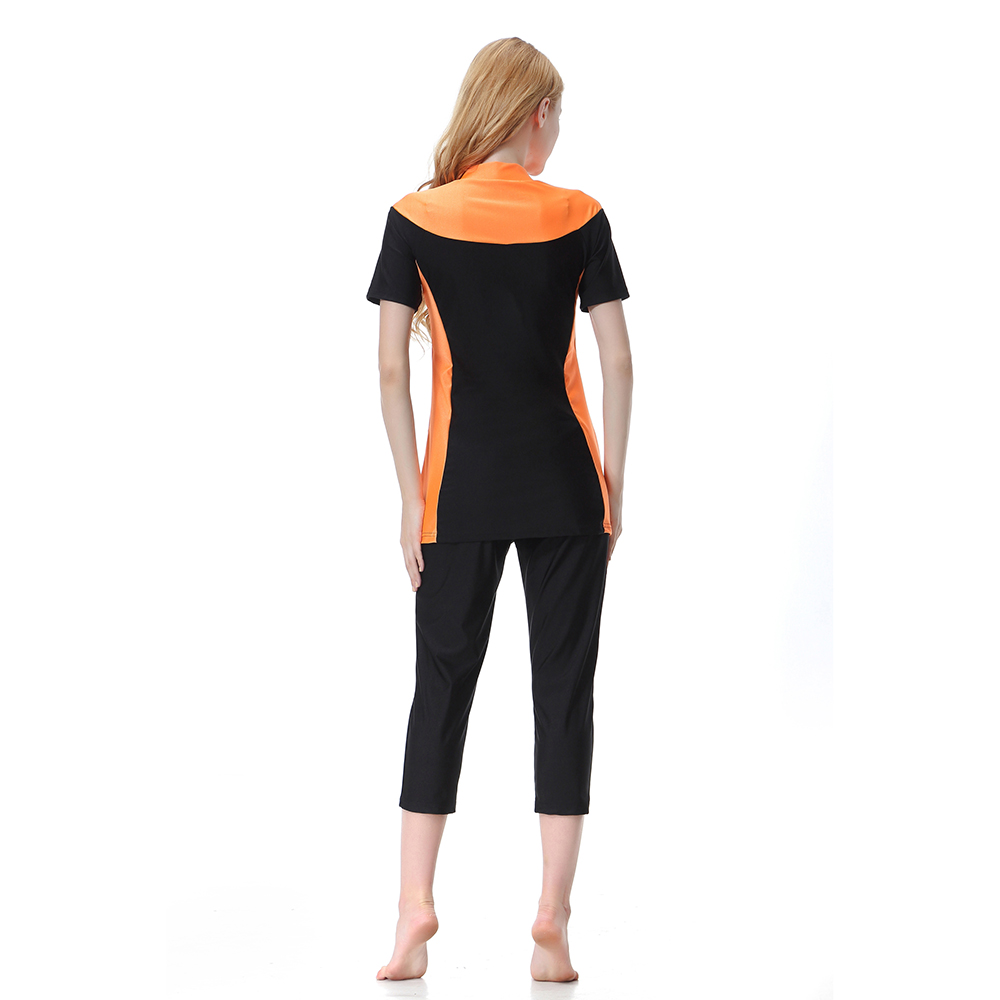 Women&apos;s Islamic swimsuit lady&apos;s a three-piece suit consists of cap, coat and pant woman&apos;s swimwear