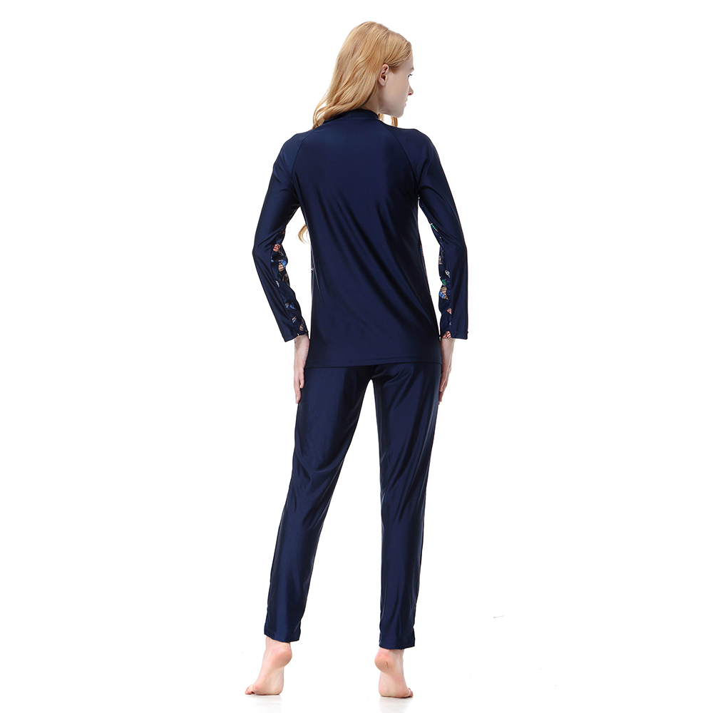 Women&apos;s Islamic swimsuit lady&apos;s a three-piece suit consists of cap, coat and pant woman&apos;s swimwear