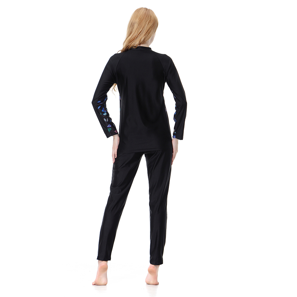 Women&apos;s Islamic swimsuit lady&apos;s a three-piece suit consists of cap, coat and pant woman&apos;s swimwear