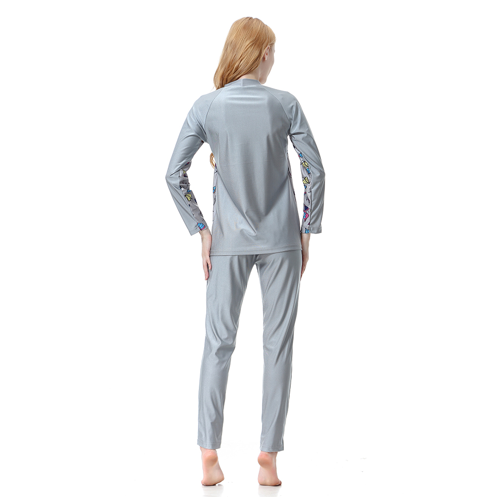 Women&apos;s Islamic swimsuit lady&apos;s a three-piece suit consists of cap, coat and pant woman&apos;s swimwear