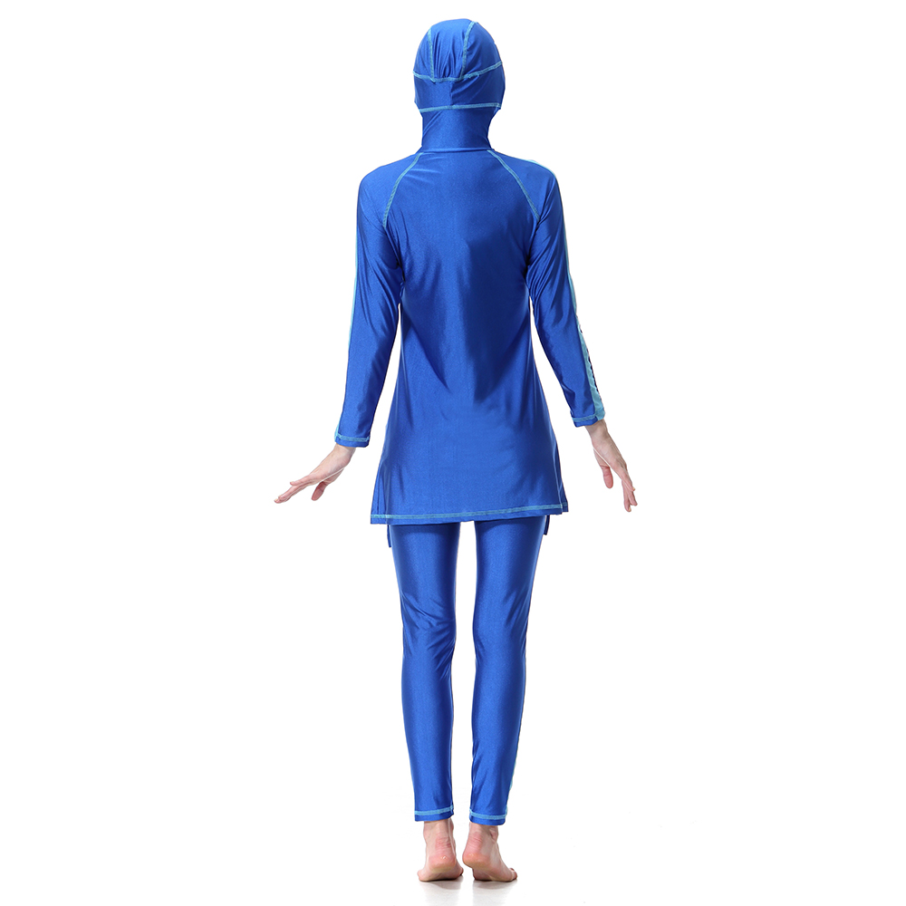 Women&apos;s Islamic Muslim swimsuit lady&apos;s a three-piece suit consists of cap and coat together, pant