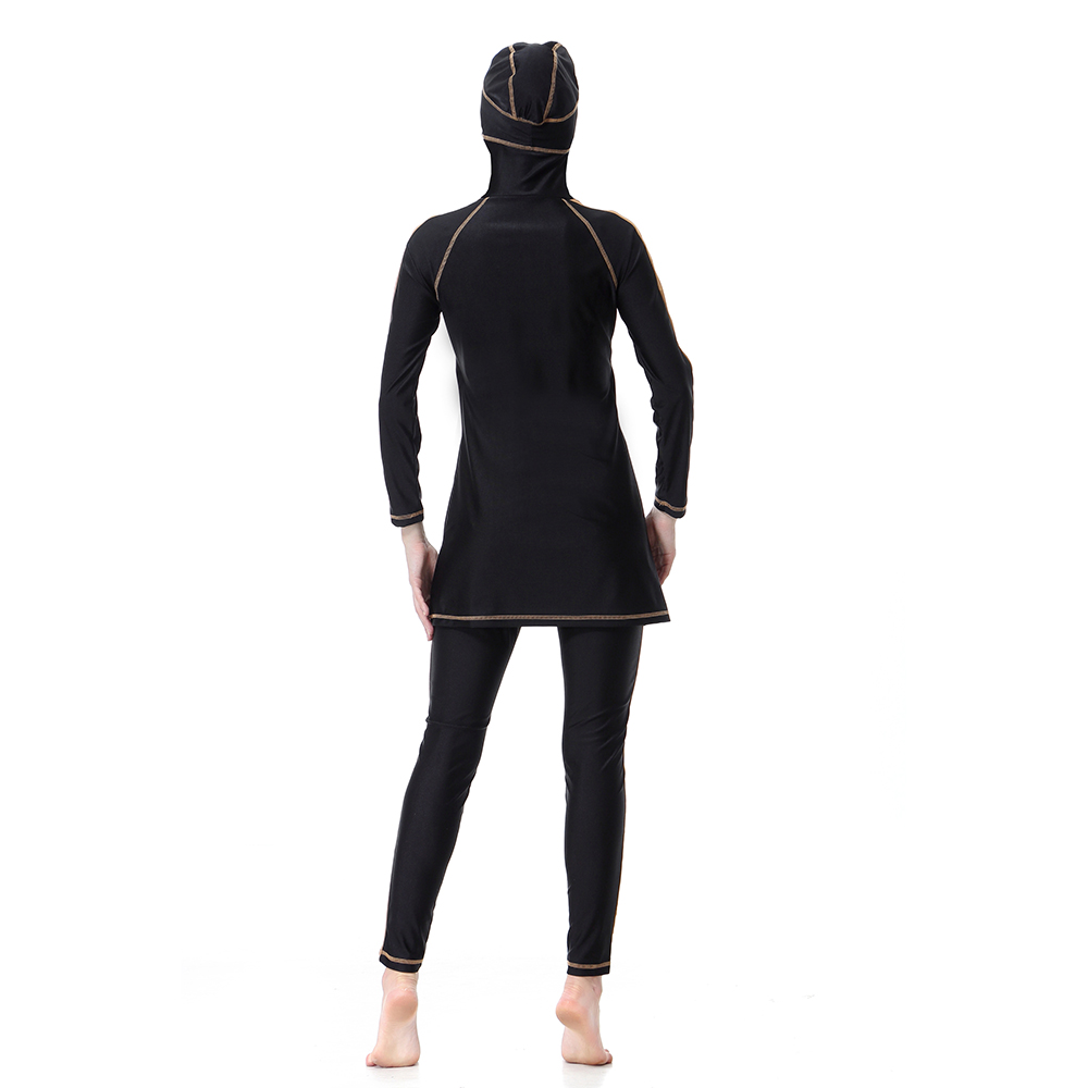 Women&apos;s Islamic Muslim swimsuit lady&apos;s a three-piece suit consists of cap and coat together, pant