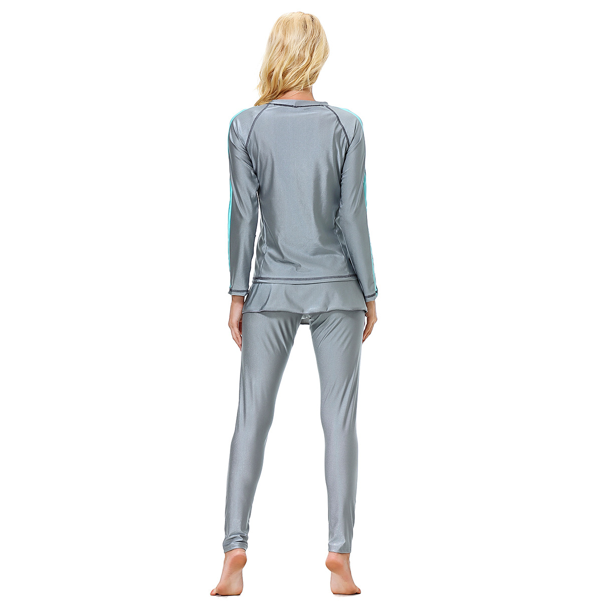 Women&apos;s Islamic Muslim swimsuit lady&apos;s a three-piece suit consists of cap, coat and pant