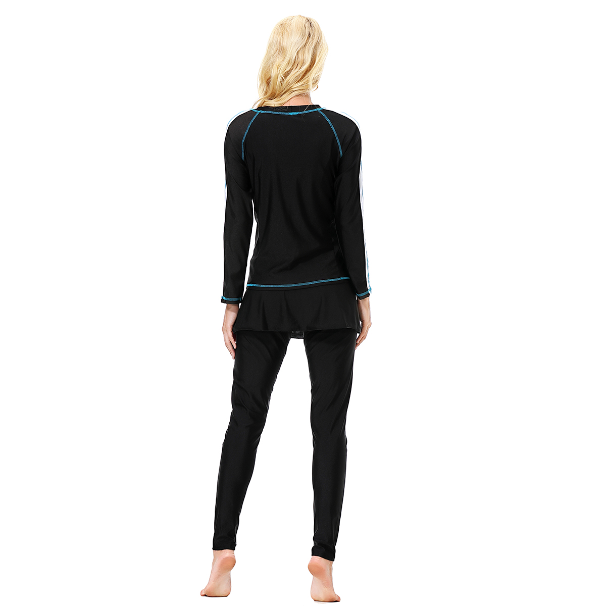 Women&apos;s Islamic Muslim swimsuit lady&apos;s a three-piece suit consists of cap, coat and pant