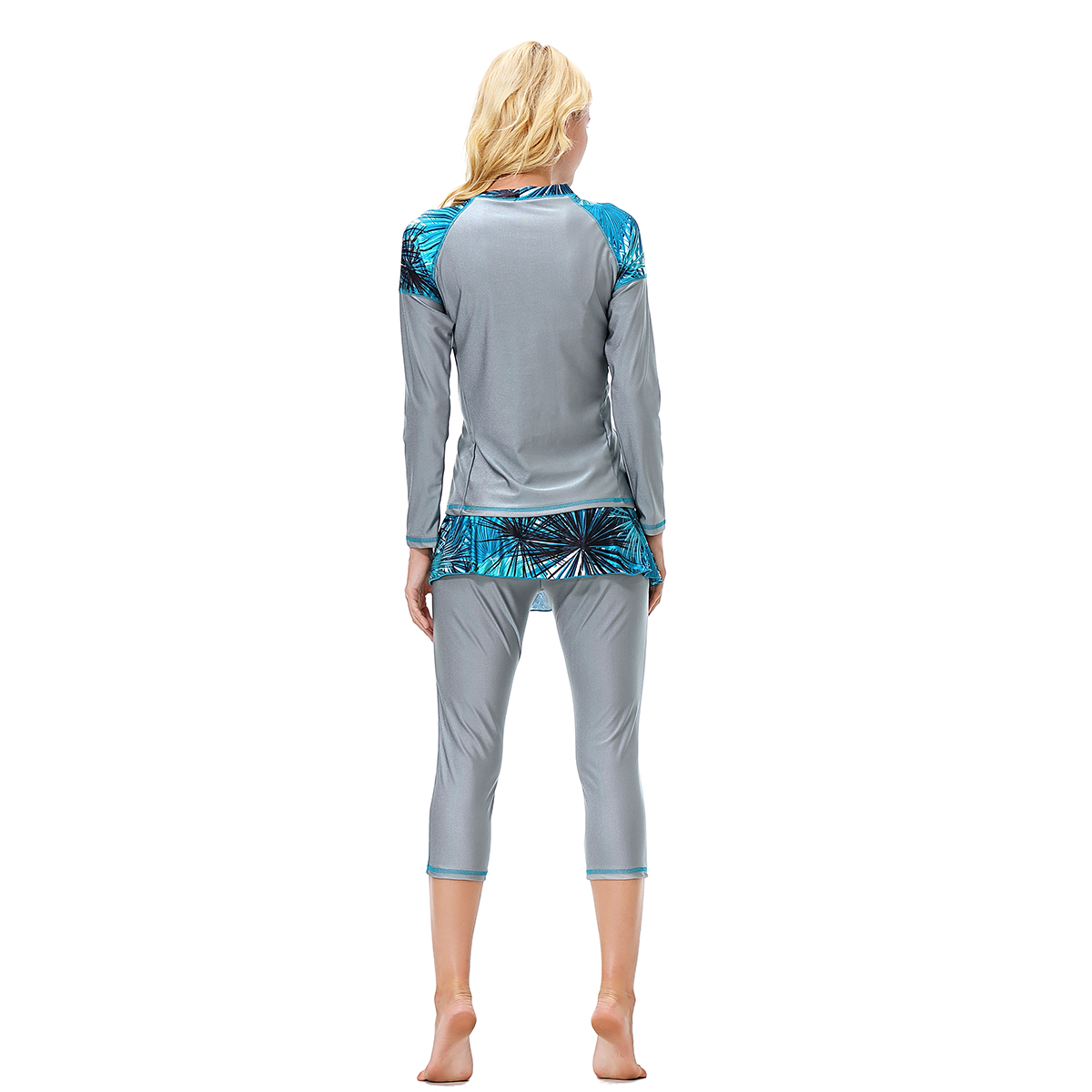 Women&apos;s Islamic clothing Muslim swimsuit lady&apos;s a three-piece suit consists of cap, coat and pant
