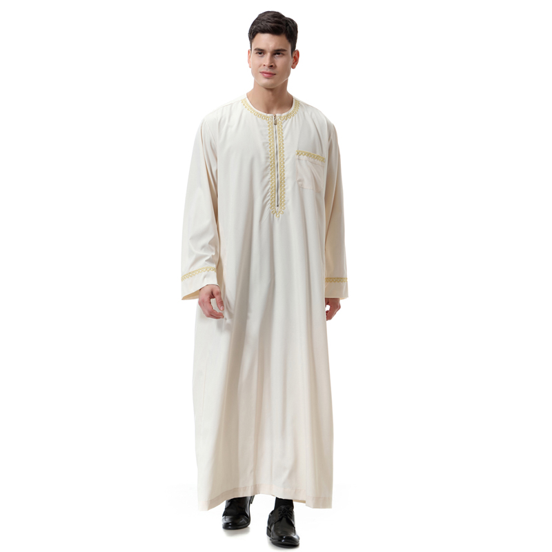 men&apos;s Islamic long shirt Muslim robe Middle East men&apos;s galabia Muslim Arab men&apos;s gown