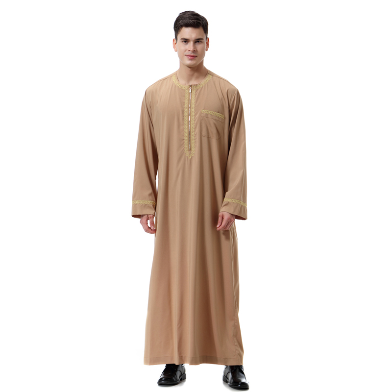 men&apos;s Islamic long shirt Muslim robe Middle East men&apos;s galabia Muslim Arab men&apos;s gown