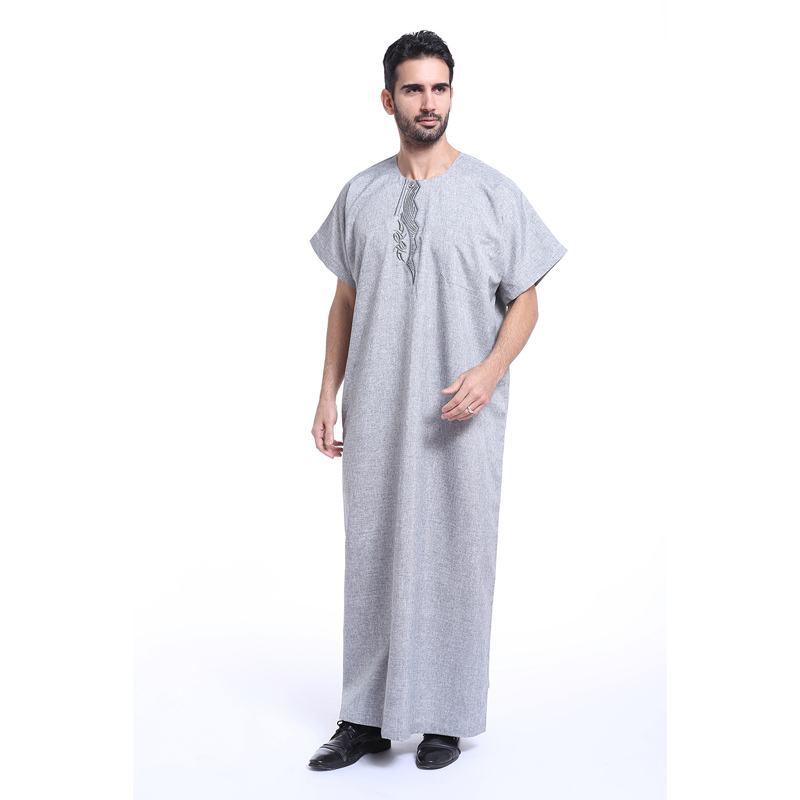 men&apos;s Islamic long shirt Muslim robe Middle East men&apos;s galabia Muslim Arab men&apos;s gown
