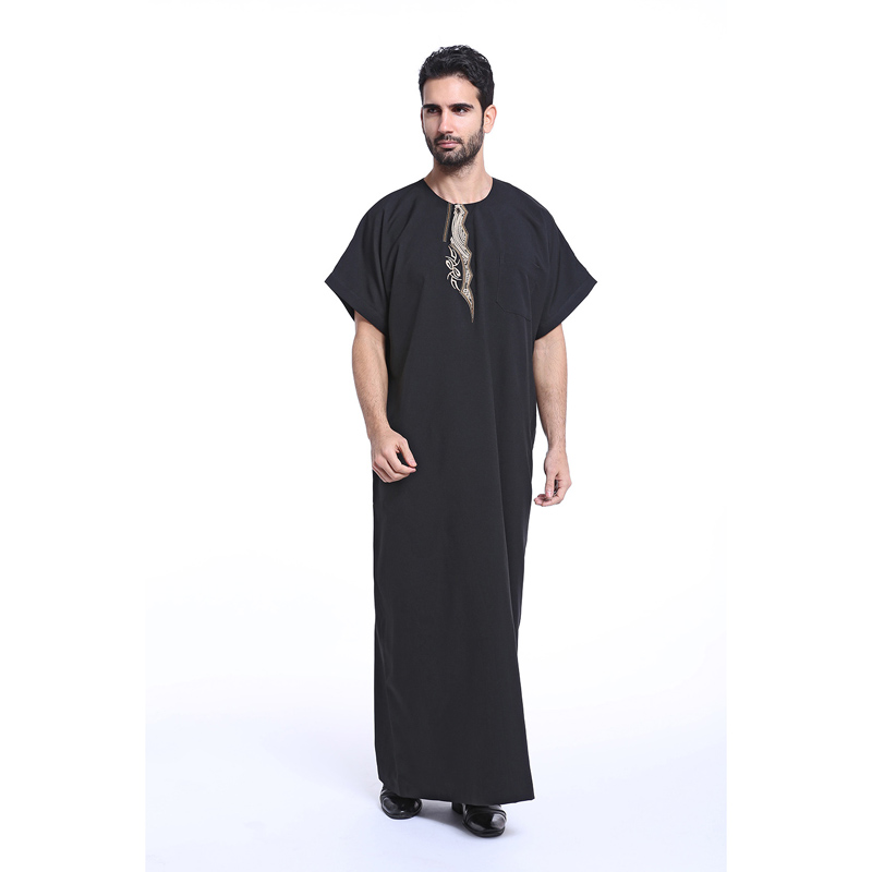 men&apos;s Islamic long shirt Muslim robe Middle East men&apos;s galabia Muslim Arab men&apos;s gown