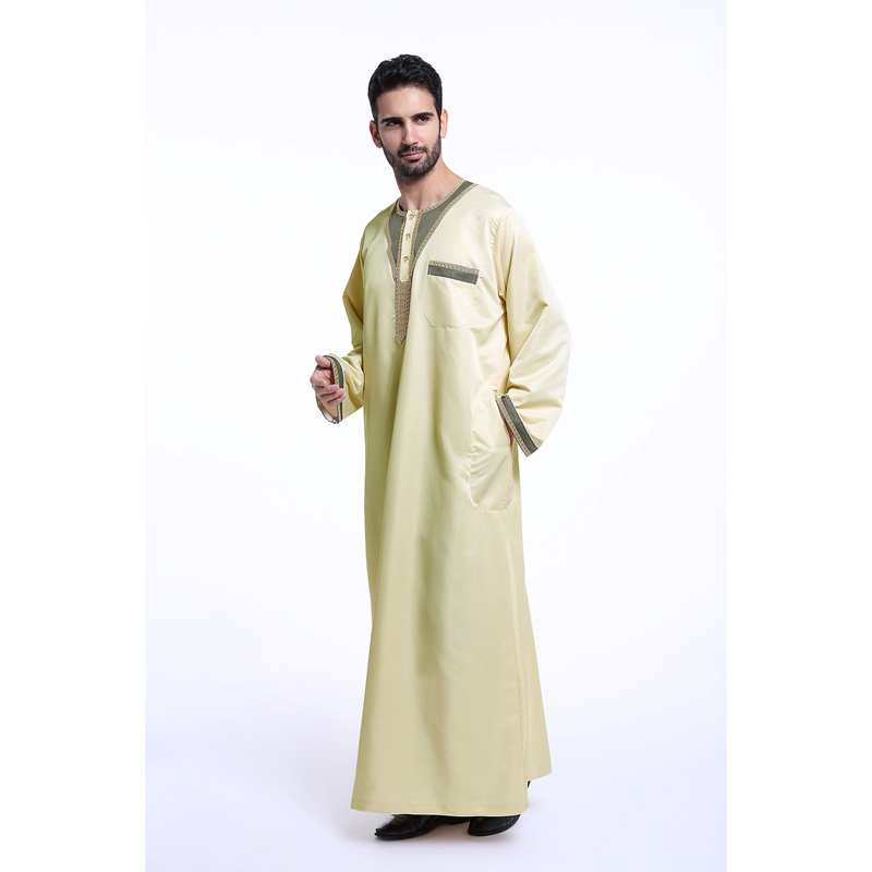 en&apos;s Islamic long shirt Muslim robe Middle East men&apos;s galabia Muslim Arab men&apos;s gown