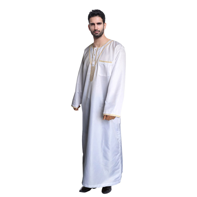 en&apos;s Islamic long shirt Muslim robe Middle East men&apos;s galabia Muslim Arab men&apos;s gown