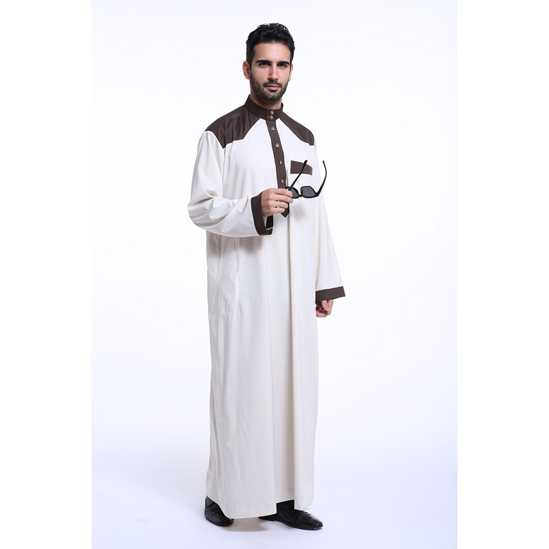men&apos;s Islamic long shirt Muslim robe Middle East men&apos;s galabia Muslim Arab men&apos;s gown