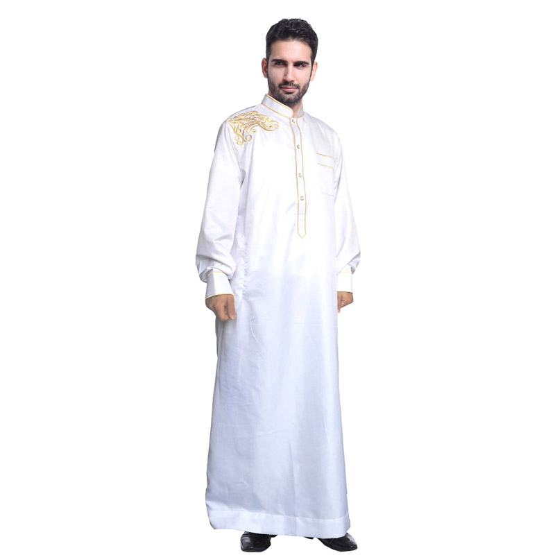 men's Islamic long shirt Muslim robe Middle East men's galabia Muslim Arab men's gown