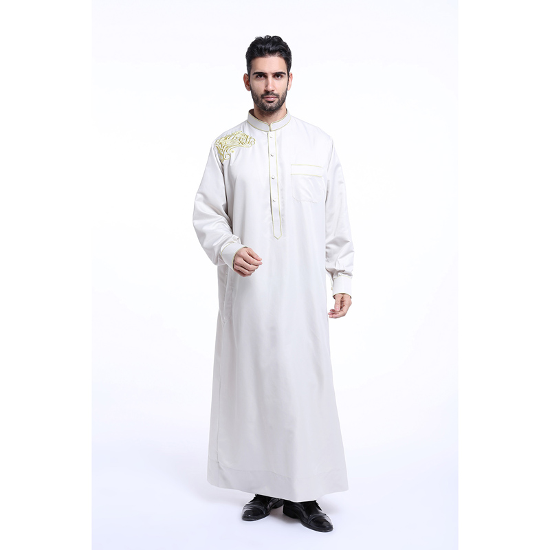 men's Islamic long shirt Muslim robe Middle East men's galabia Muslim Arab men's gown
