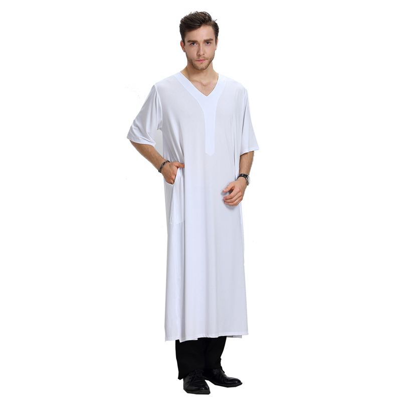 men&apos;s Islamic long shirt Muslim robe Middle East men&apos;s galabia Muslim Arab men&apos;s gown